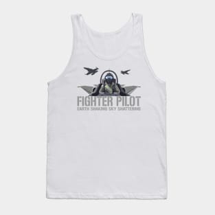 Fighter Pilot Cockpit Tank Top